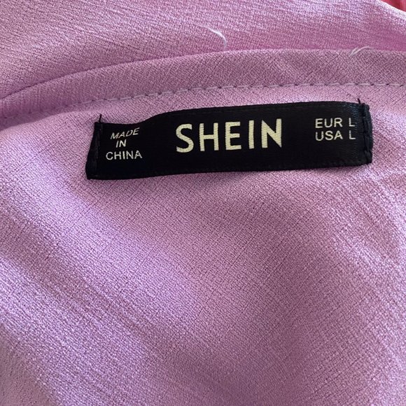 Purple One Shoulder Ruffle Blouse Size Large - Picture 6 of 6